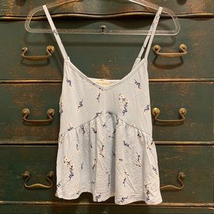 NWT! Floral Cropped Tank Top